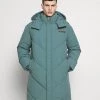 Mennace EVIAN QUILTED MID LENGTH PUFFER JACKET UNISEX - Winter Coat - Green -Mennace Shop Online 8860fc7c689e4cfaa85ccb79e843ecc3