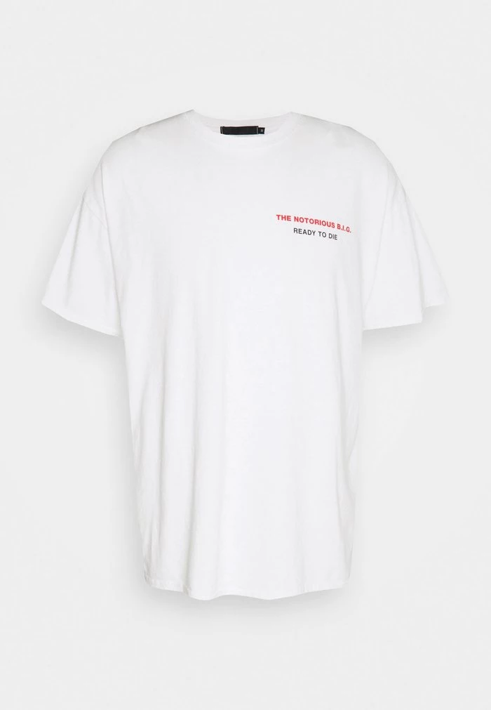 Mennace BIGGIE BACK OVERSIZED WASHED TEE - Print T-shirt - White Washed 6 Mennace BIGGIE BACK OVERSIZED WASHED TEE - Print T-shirt - White Washed - Image 4