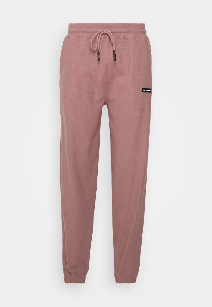 Mennace WAFFLE TEXTURE JOGGER UNISEX - Tracksuit Bottoms - Dusty Pink 3 Mennace WAFFLE TEXTURE JOGGER UNISEX - Tracksuit Bottoms - Dusty Pink