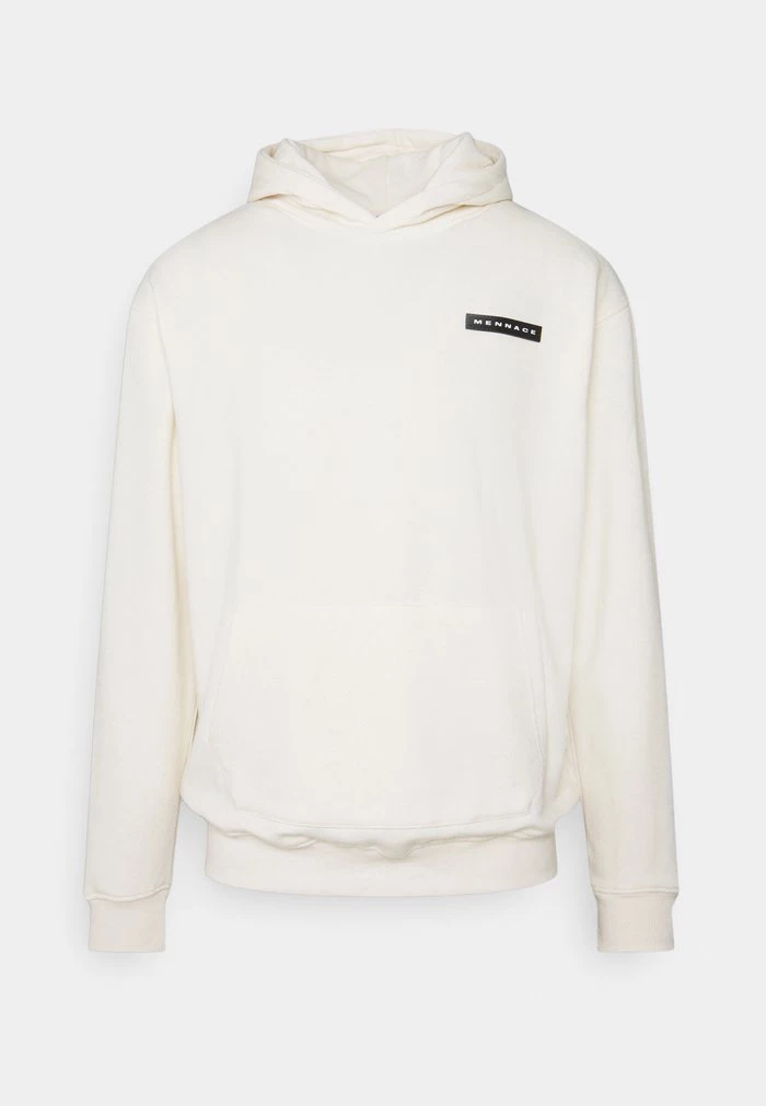Mennace AFTERMATH BADGE HOODIE UNISEX - Sweatshirt - Off White 3 Mennace AFTERMATH BADGE HOODIE UNISEX - Sweatshirt - Off White