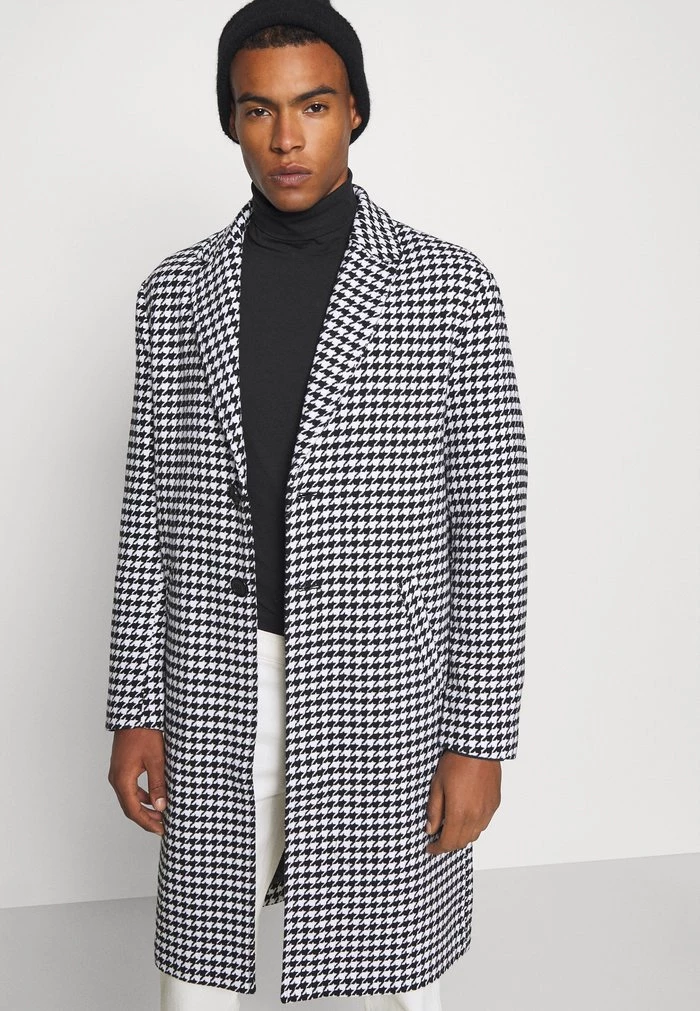 Mennace HENNESSEY HOUNDSTOOTH COAT - Classic Coat - White 7 Mennace HENNESSEY HOUNDSTOOTH COAT - Classic Coat - White - Image 5