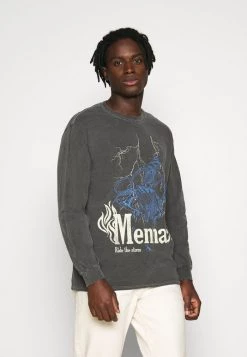 Mennace SKELETAL MULE - Long Sleeved Top - Dark Grey