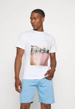 Mennace COURTSIDE BASKETBALL REGULAR - Print T-shirt - White