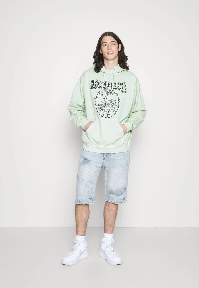 Mennace TATTOO HOODIE - Sweatshirt - Light Green 3 Mennace TATTOO HOODIE - Sweatshirt - Light Green - Image 2