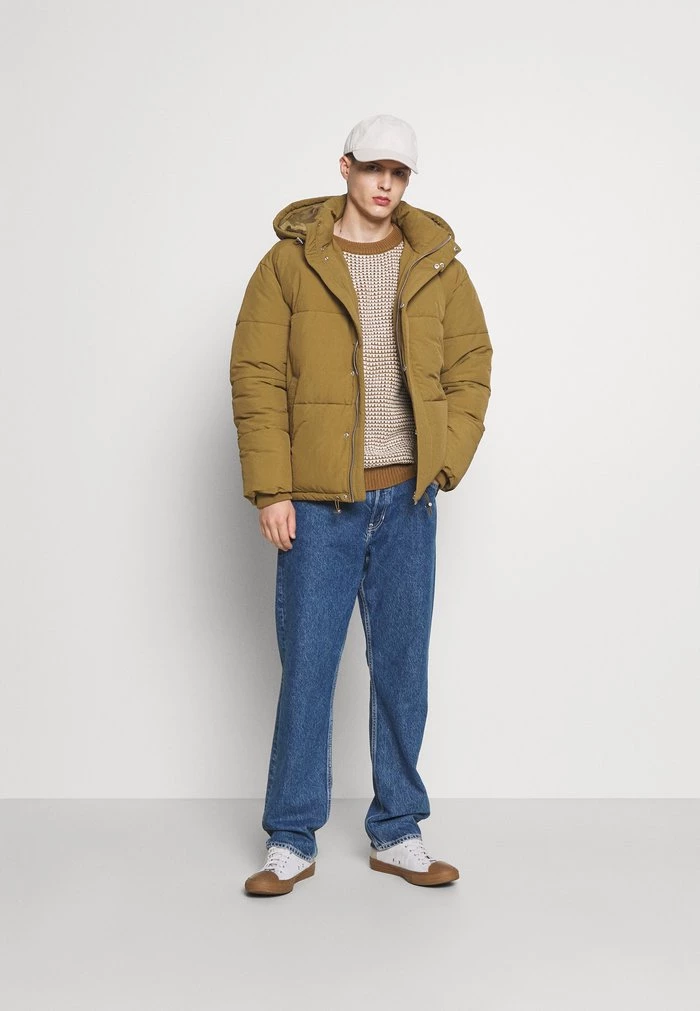 Mennace HENNESSEY HOODED PUFFER JACKET - Winter Jacket - Light Brown 4 Mennace HENNESSEY HOODED PUFFER JACKET - Winter Jacket - Light Brown - Image 2