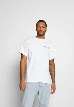 Mennace BIGGIE BACK OVERSIZED WASHED TEE - Print T-shirt - White Washed