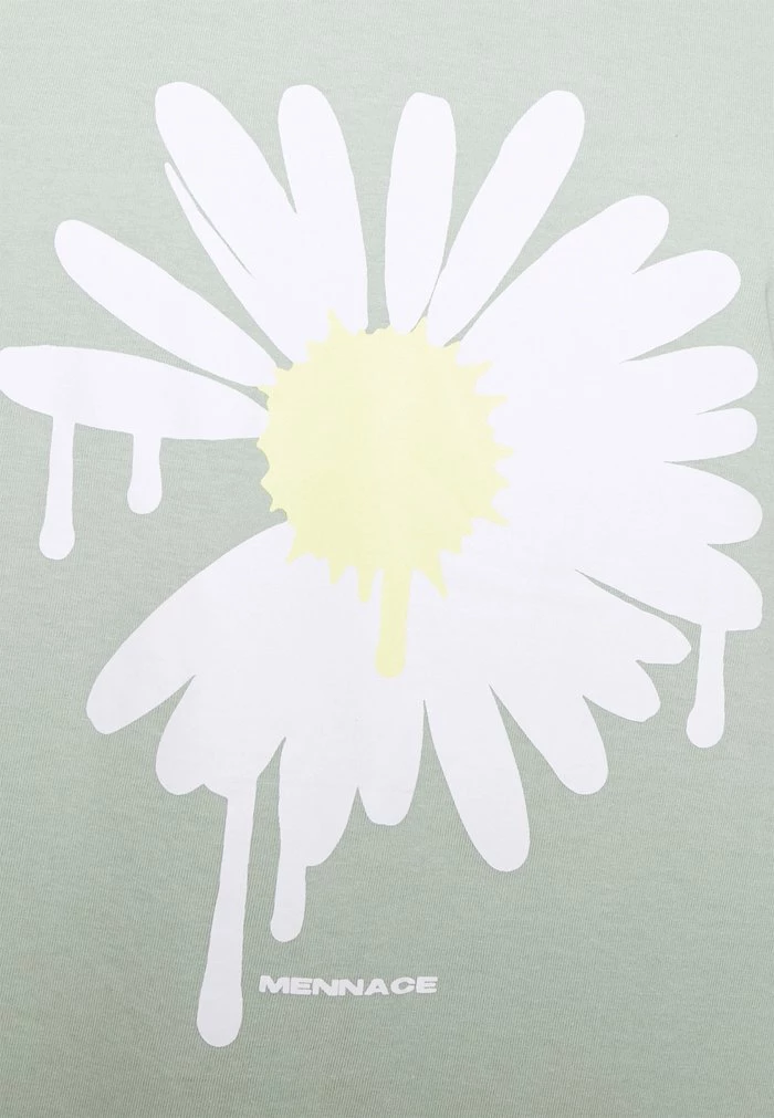 Mennace SUNDAZE DAISY REGULAR UNISEX - Print T-shirt - Green 8 Mennace SUNDAZE DAISY REGULAR UNISEX - Print T-shirt - Green - Image 6