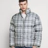 Mennace EVIAN CHECK PUFFER JACKET - Winter Jacket - Blue 2 Mennace EVIAN CHECK PUFFER JACKET - Winter Jacket - Blue -Mennace Shop Online a283c34a839d437e81da75b5f5b83f53