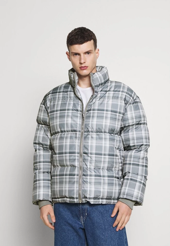 Mennace EVIAN CHECK PUFFER JACKET - Winter Jacket - Blue 3 Mennace EVIAN CHECK PUFFER JACKET - Winter Jacket - Blue