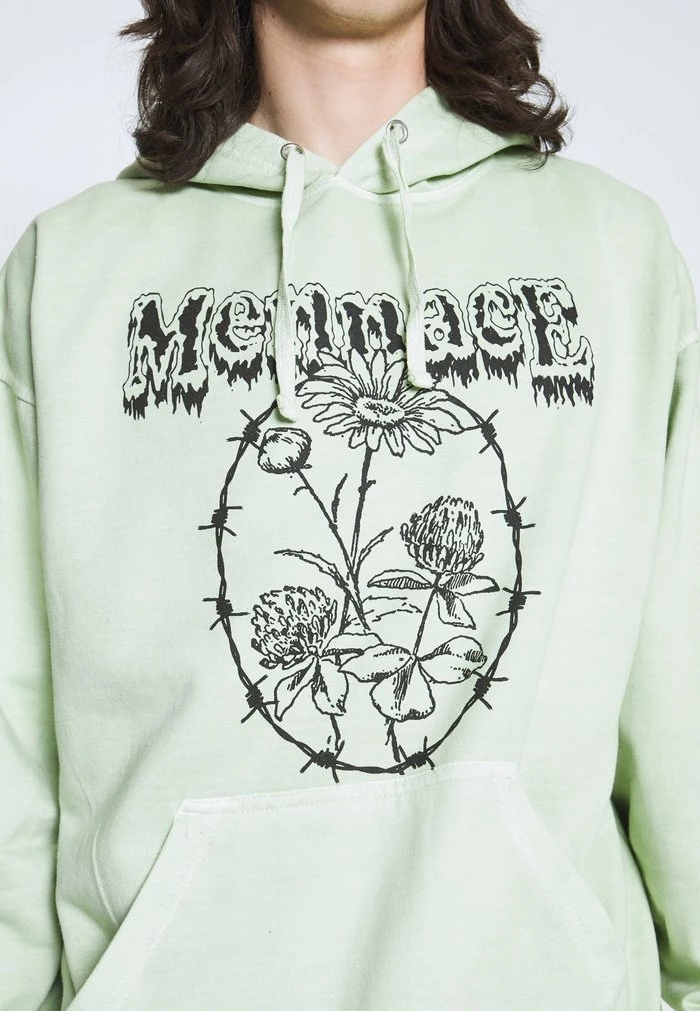 Mennace TATTOO HOODIE - Sweatshirt - Light Green 6 Mennace TATTOO HOODIE - Sweatshirt - Light Green - Image 5