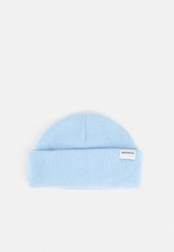 Mennace MINI ROLL BEANIE WITH TAB UNISEX - Beanie - Light Blue