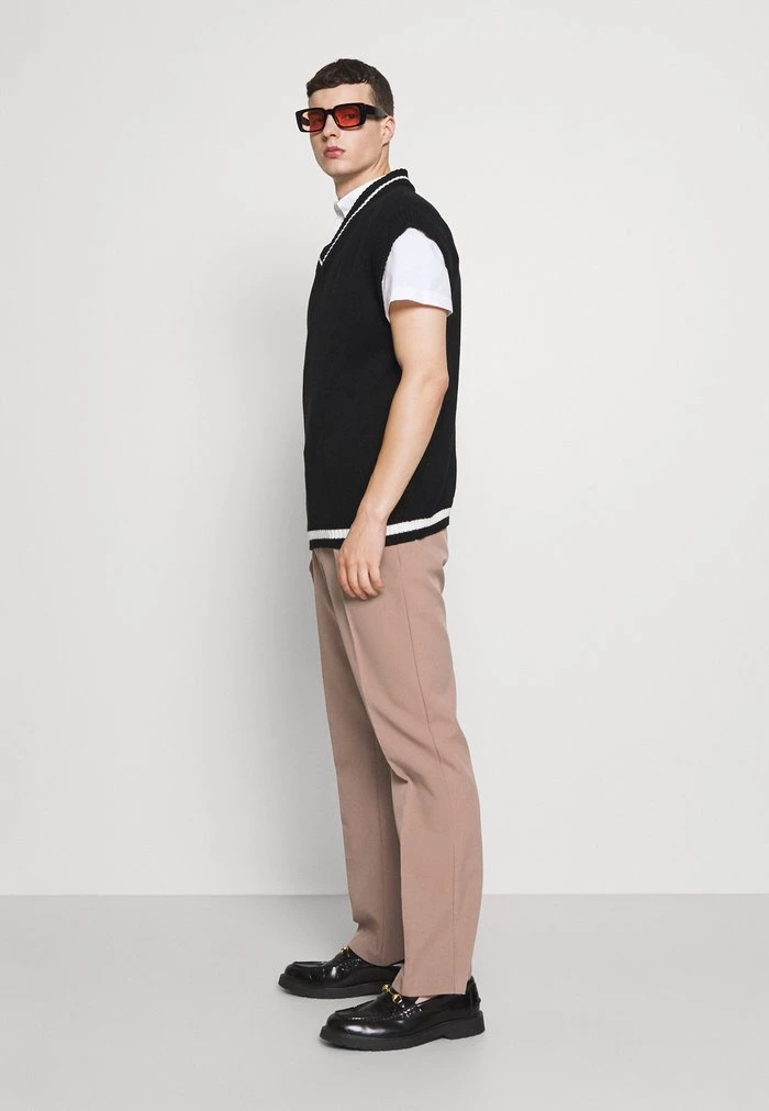 Mennace EVIAN STRAIGHT LEG SUIT TROUSER - Trousers - Stone 7 Mennace EVIAN STRAIGHT LEG SUIT TROUSER - Trousers - Stone - Image 5