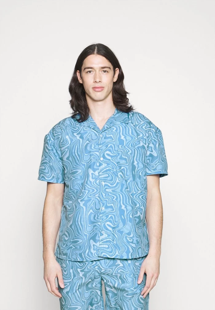 Mennace SWIRL REVERE SHIRT - Shirt - Blue 3 Mennace SWIRL REVERE SHIRT - Shirt - Blue