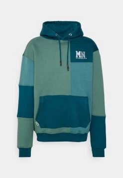 MENNACE CUT SEW PATCHWORK HOODIE - Sweatshirt - Green