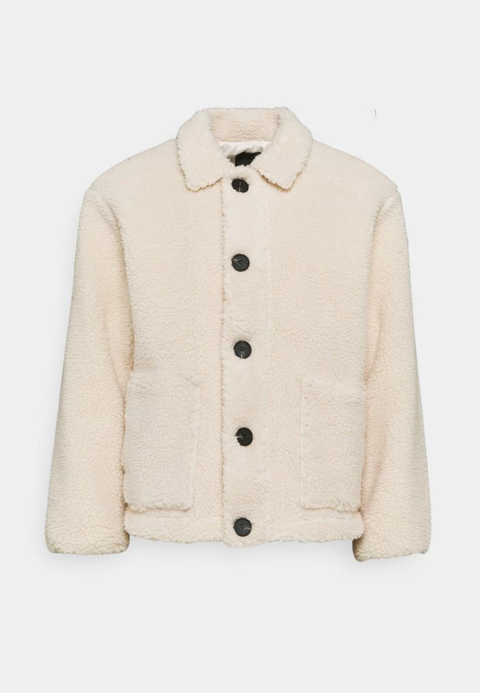 Mennace HENNESSEY BORG JACKET - Winter Jacket - Off White 6 Mennace HENNESSEY BORG JACKET - Winter Jacket - Off White - Image 4