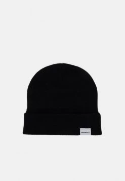Mennace MINI ROLL BEANIE WITH TAB UNISEX - Beanie - Black -Mennace Shop Online ab8cbbade4554599acb3ae327ca9a62e