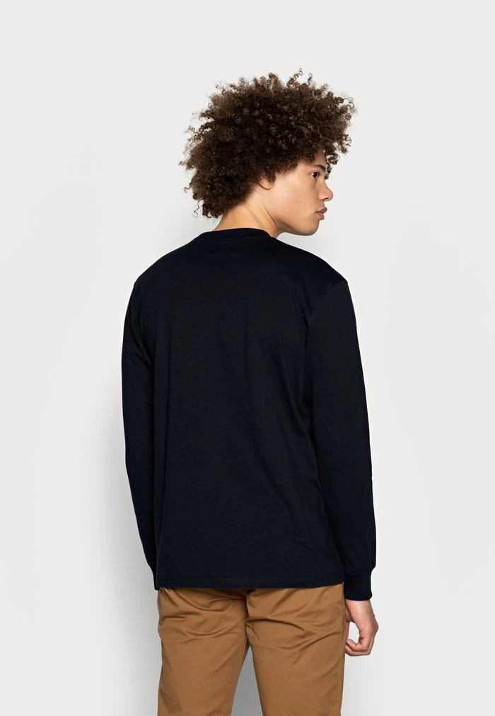 Mennace ESSENTIAL SIGNATURE TEE - Long Sleeved Top - Navy 5 Mennace ESSENTIAL SIGNATURE TEE - Long Sleeved Top - Navy - Image 3