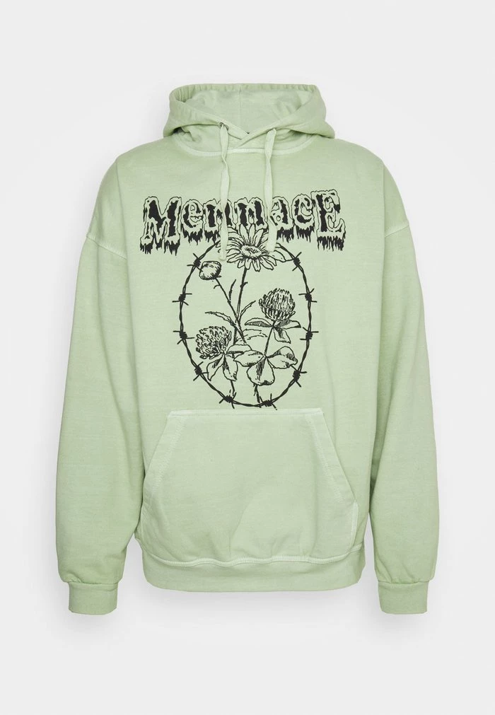 Mennace TATTOO HOODIE - Sweatshirt - Light Green 5 Mennace TATTOO HOODIE - Sweatshirt - Light Green - Image 4