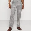 Mennace BREEZE STRAIGHT CHECK SUIT TROUSER - Trousers - Grey -Mennace Shop Online b5d4d6b72ed74a6d85fc26e9ab3aa827