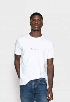 Mennace ESSENTIAL REGULAR RELAXED SIG TEE UNISEX - Basic T-shirt - White