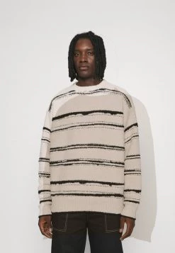 Mennace HENNESSEY BRUSHED STRIPE - Jumper - Off-white