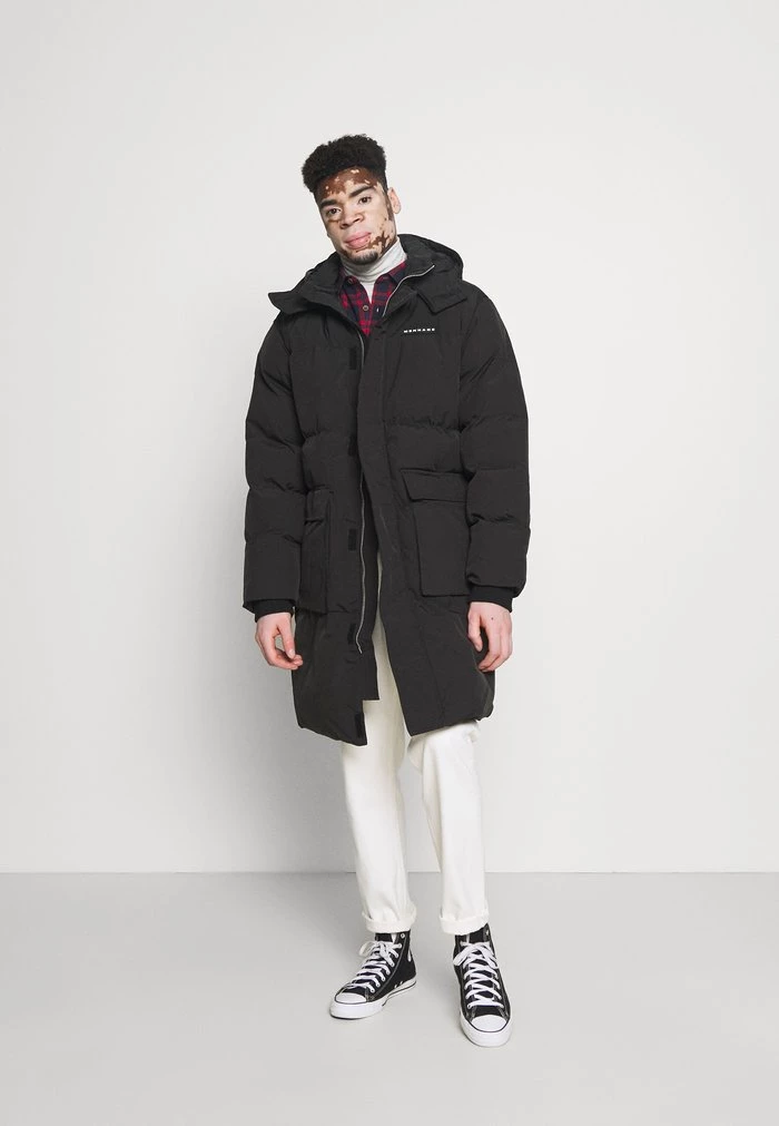 Mennace MIRROR LONGLINE PUFFER JACKET - Winter Coat - Black 4 Mennace MIRROR LONGLINE PUFFER JACKET - Winter Coat - Black - Image 2