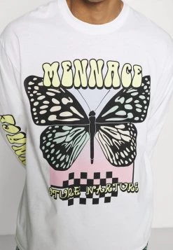Mennace MESUNDAZE BUTTERFLY - Long Sleeved Top - White -Mennace Shop Online be23ce8aeb1a41efafaec1e46a6cfd4c