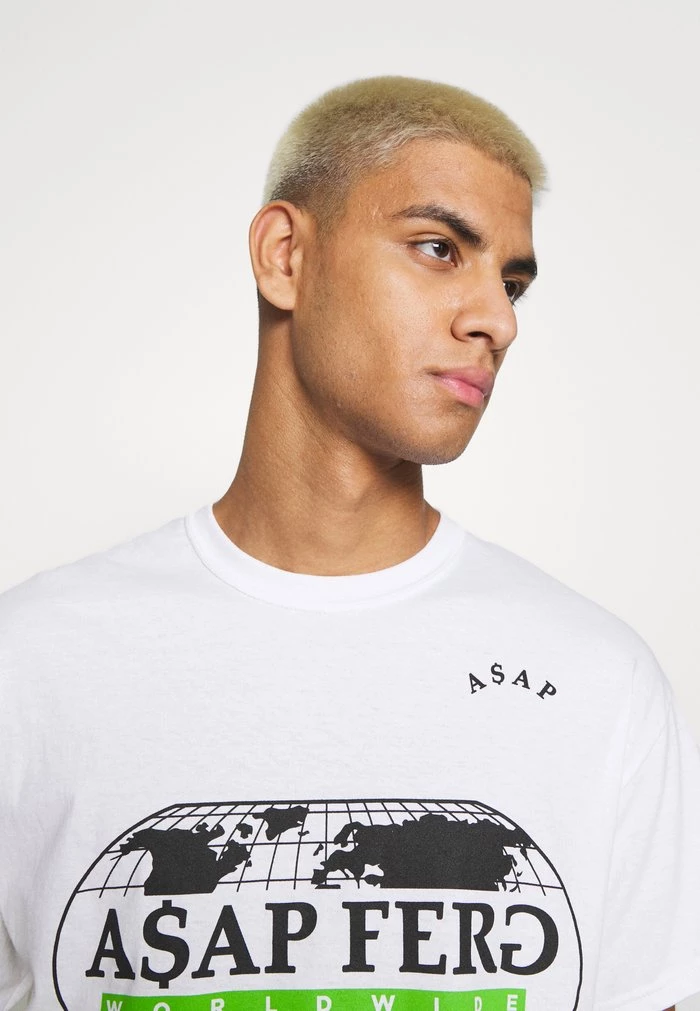 Mennace A$AP FERG WORLDWIDE - Print T-shirt - White 6 Mennace A$AP FERG WORLDWIDE - Print T-shirt - White - Image 4