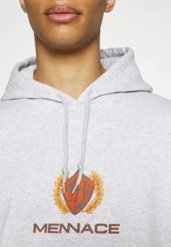 MENNACE PETROL FLAME CAR REGULAR HOODIE - Sweatshirt - Ice Marl -Mennace Shop Online bf43468bd43043fea3b5aa327d0eb4a6