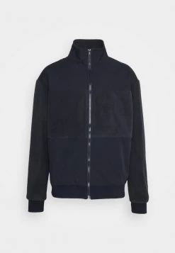 Mennace CONTRAST ZIP THROUGH JACKET - Summer Jacket - Navy