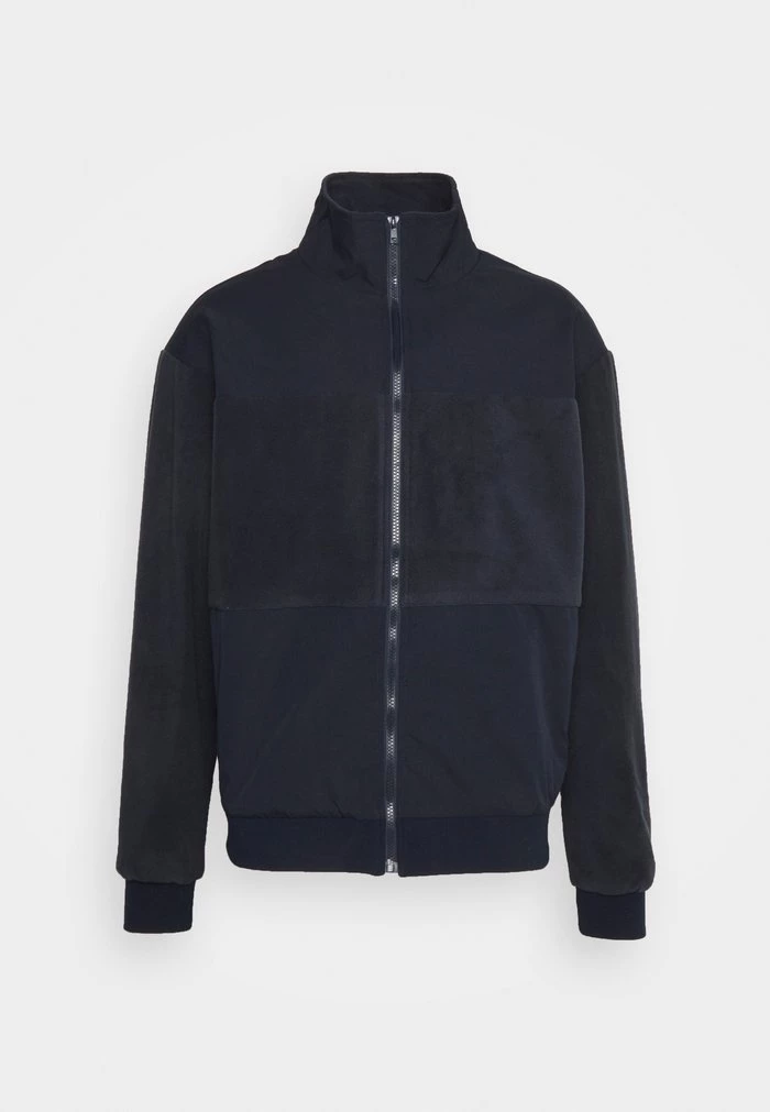 Mennace CONTRAST ZIP THROUGH JACKET - Summer Jacket - Navy 3 Mennace CONTRAST ZIP THROUGH JACKET - Summer Jacket - Navy