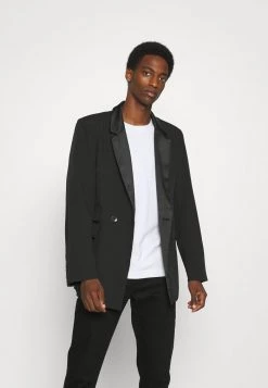 Mennace MIRROR TAILORED FIT SUIT JACKET - Blazer Jacket - Black