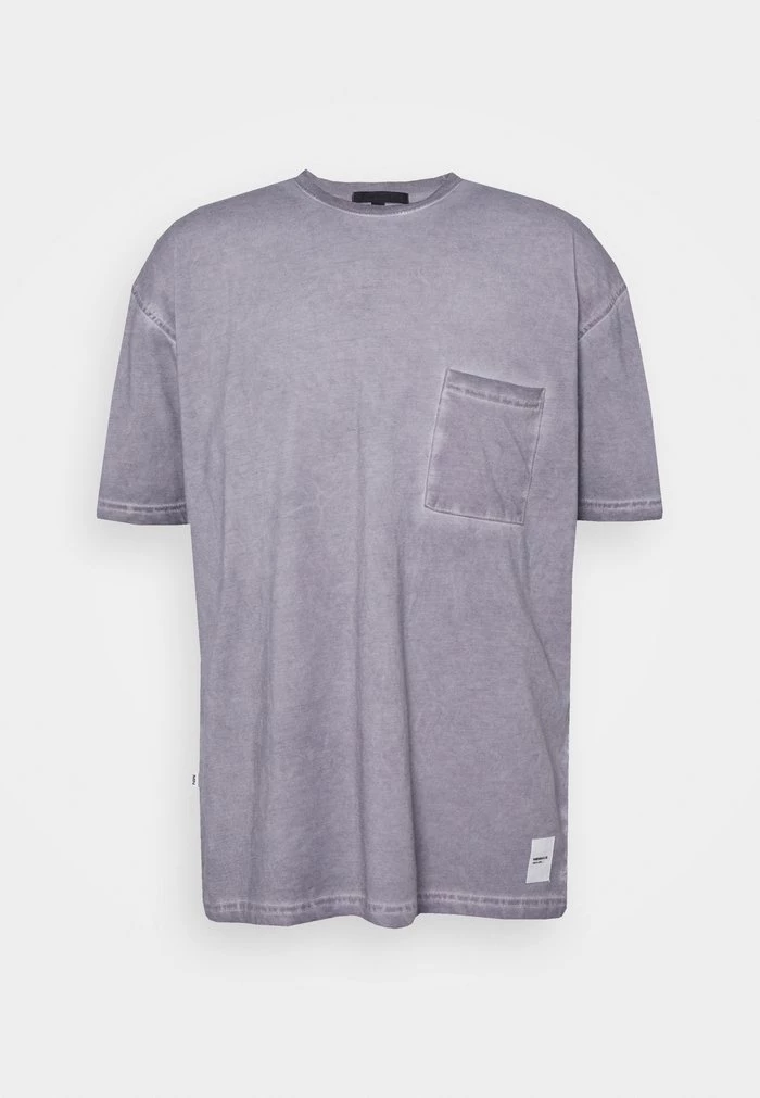 Mennace RECLAIM WASHED POCKET TEE UNISEX - Basic T-shirt - Charcoal 3 Mennace RECLAIM WASHED POCKET TEE UNISEX - Basic T-shirt - Charcoal