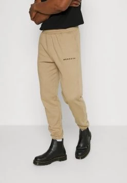 Mennace ESSENTIAL REGULAR JOGGER - Tracksuit Bottoms - Light Brown