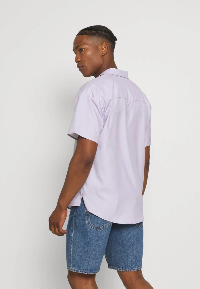 Mennace SATEEN REVERE SHIRT - Shirt - Lilac 5 Mennace SATEEN REVERE SHIRT - Shirt - Lilac - Image 3