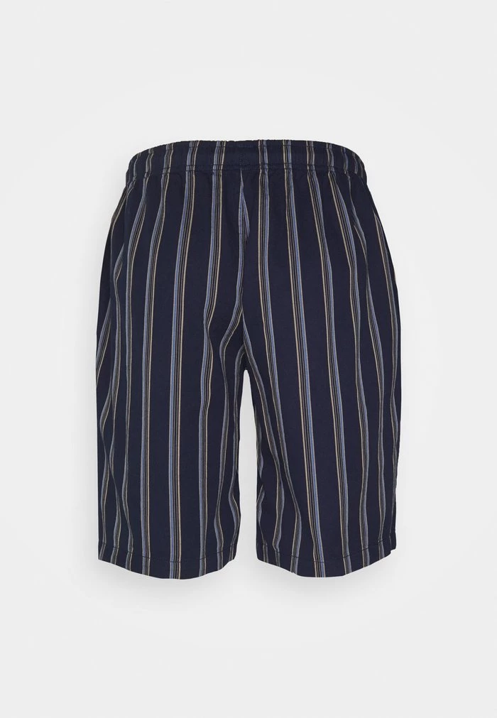 Mennace FINE PREPPY STRIPE PULL ON UNISEX - Shorts - Navy 4 Mennace FINE PREPPY STRIPE PULL ON UNISEX - Shorts - Navy - Image 2