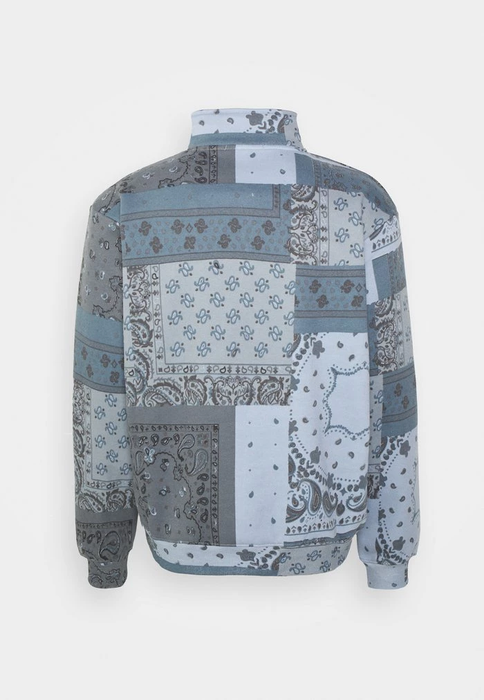 Mennace BANDANA HALF ZIP UNISEX - Zip-up Sweatshirt - Blue 4 Mennace BANDANA HALF ZIP UNISEX - Zip-up Sweatshirt - Blue - Image 2