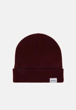 Mennace MINI ROLL BEANIE WITH TAB UNISEX - Beanie - Wine -Mennace Shop Online d44f29f2cde7458d9c30b57d3698f89c