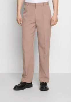 Mennace EVIAN STRAIGHT LEG SUIT TROUSER - Trousers - Stone