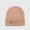 Mennace SIGNATURE BEANIE UNISEX - Beanie - Beige -Mennace Shop Online d82319e52d414d51b6434c09061702da