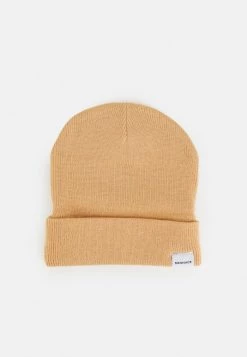 Mennace MINI ROLL BEANIE WITH TAB UNISEX - Beanie - Beige -Mennace Shop Online da76adcea5924f7595084b30f3bd1ce0
