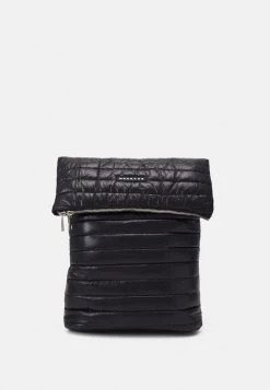 Mennace QUILTED FOLDOVER BACKPACK UNISEX - Rucksack - Black