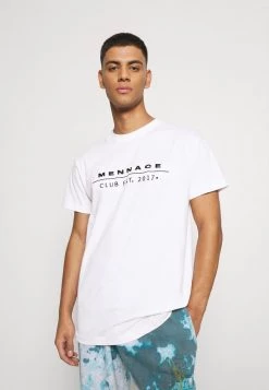 Mennace CLUB TENNIS COURT UNISEX - Print T-shirt - White