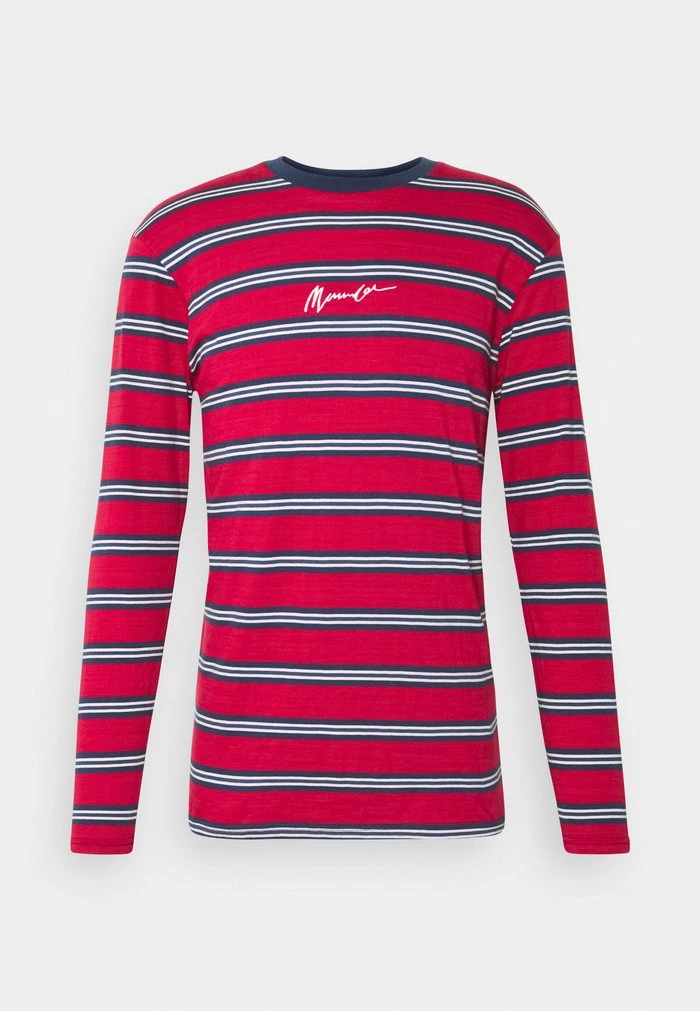 Mennace CLASSIC HORIZONTAL STRIPE UNISEX - Long Sleeved Top - Red 6 Mennace CLASSIC HORIZONTAL STRIPE UNISEX - Long Sleeved Top - Red - Image 4