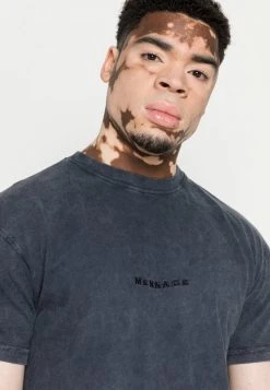 MENNACE UNISEX EMBROIDERED WASHED - Basic T-shirt - Blue -Mennace Shop Online eb89e10779564e70804e1538404c09d7