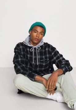 Mennace HENNESSEY HOODED CHECK OVERSHIRT - Summer Jacket - Navy 11 Mennace HENNESSEY HOODED CHECK OVERSHIRT - Summer Jacket - Navy -Mennace Shop Online ec743cc39de047ac89aebe2a06778fd5