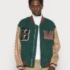 MENNACE MULTI BADGE MONOGRAM JACKET - Bomber Jacket - Green -Mennace Shop Online ed48c661d84248ffad03a48fa96554a8