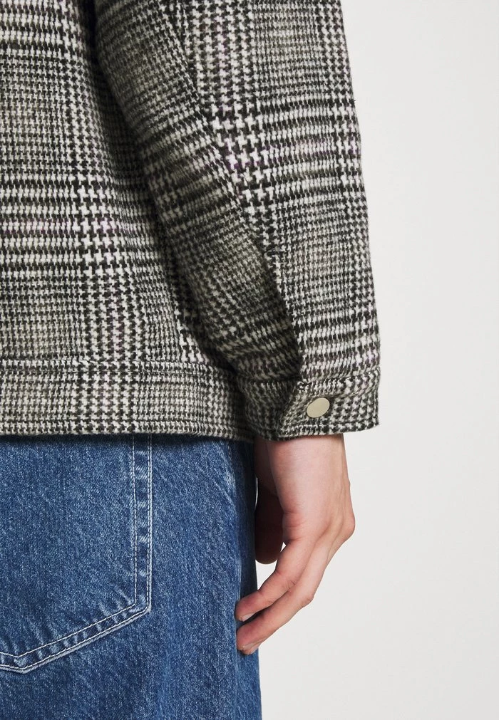 Mennace HENNESSEY BORG COLLAR JACKET - Summer Jacket - Multi 9 Mennace HENNESSEY BORG COLLAR JACKET - Summer Jacket - Multi - Image 7