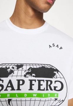 Mennace A$AP FERG WORLDWIDE - Print T-shirt - White 13 Mennace A$AP FERG WORLDWIDE - Print T-shirt - White -Mennace Shop Online ee619122cefc4f1ea83fac620972df1b
