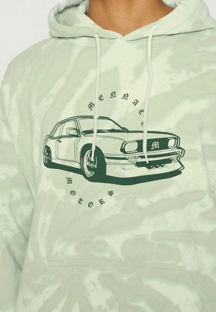 Mennace SWIRL DYE MOTOR HOODIE - Sweatshirt - Light Green 7 Mennace SWIRL DYE MOTOR HOODIE - Sweatshirt - Light Green - Image 5